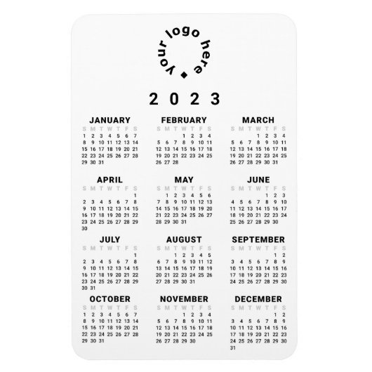 2023 At-A-Glance agenda met aangepaste Logo Magneet (Verticaal)