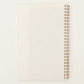 2023 Beige hebdomadaire Planificateur non daté men (Dos)