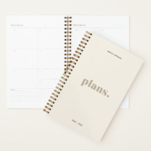 2023 Beige Weekly Maandelijkse niet-gedateerde Pla Planner
