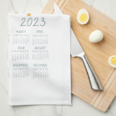 2023 Boho Rainbow Tea Towel Calendar Decor Theedoek (Quarter Fold)