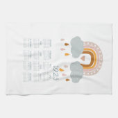 2023 Boho Rainbow Tea Towel Calendar Decor Theedoek (Horizontaal)