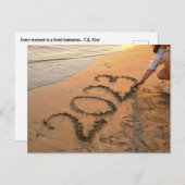 2023 Bonne année, Carte d'écriture de sable de pla (Devant / Derrière)