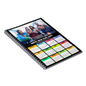 2023 Calendar Business Custom Photo Modern Black Notitieboek (Rechterzijde)