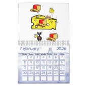 2023 Calendrier Cheesy Mouse Année Fromage (Feb 2026)