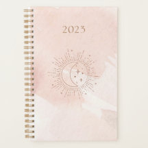 2023 Cosmos Planner | Lichtroze maan & Star