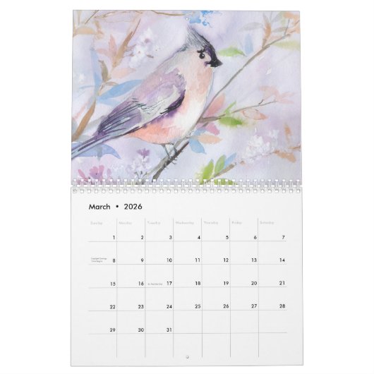 2023 Deux pages Moyen, Calendrier blanc (Mar 2026)