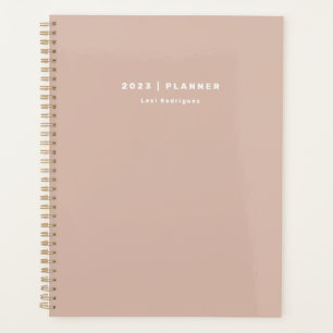 2023 Dusty Pink Weekly Mois Non Daté Planificateur
