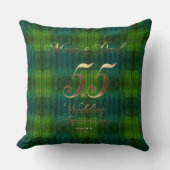 2023 Emerald Wedding 55th Jubileum Parents Kussen (Voorkant)