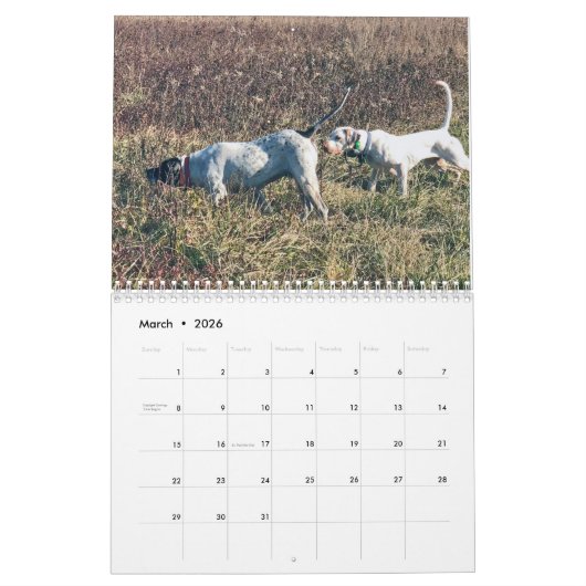 2023 Field of Dream Upland Birdhunting Calendar Kalender (Mar 2026)