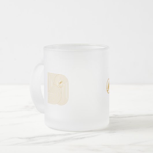 2023 Frosted Mok, 10 oz Matglas Koffiemok (Voorkant links)