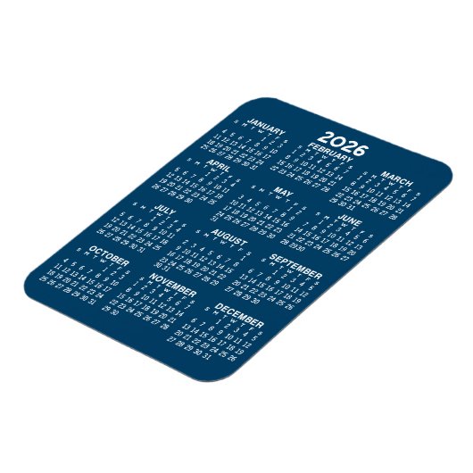 2023 Full Year Uitzicht Calendar - Basic Minimum Magneet (Linkerzijde)