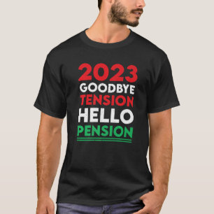 2023 Gepensioneerd Medewerker Pekel pensioen T-shirt