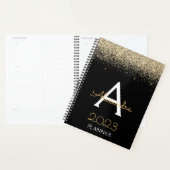 2023 Gold Black Parties scintillant Monogramme Mod (Devant avec enveloppe)