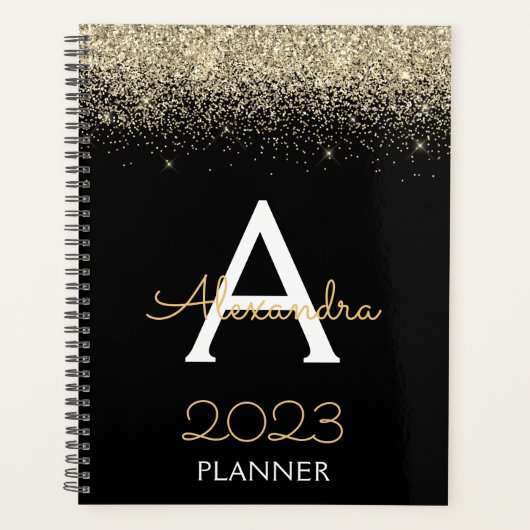 2023 Gold Black Parties scintillant Monogramme Mod (Devant)