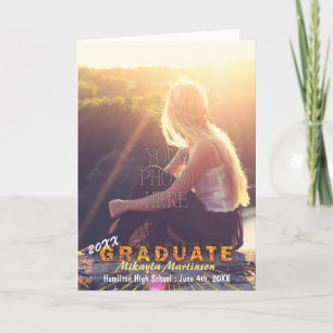 2023 Graduation Party Sunshine Colors Boho Chic Kaart