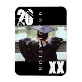 2023 Graduation Typographie Bold Photo Magnet (Vertical)