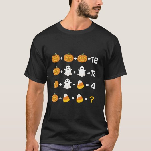 2023 Halloween Order Of Operations Quiz Math Teach T-shirt (Voorkant)