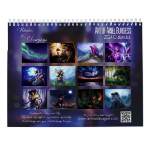 2023 Heksen en Draken Kalender door Ariel Burgess