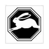 2023 jaar konijn 	rubberstempel (Afrduk)