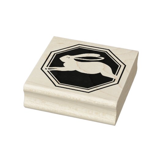 2023 jaar konijn 	rubberstempel (Stempel)