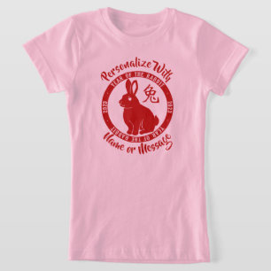 2023 jaar konijn t-shirt