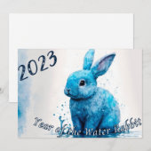 2023 Jaar van het Briefkaart van waterkonijnen (Voorkant / Achterkant)