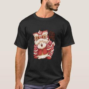 2023 Jaar van het konijnenkat Chinese Zodiac Drago T-shirt