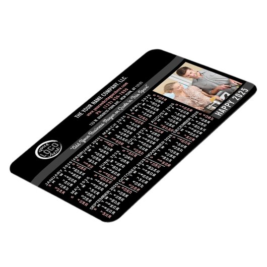 2023 Kalender - Aangepaste zakelijke Logo - Gemakk Magneet (Linkerzijde)