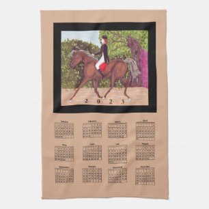 2023 Kalender Dressage Horse Equine Riding Sports Theedoek