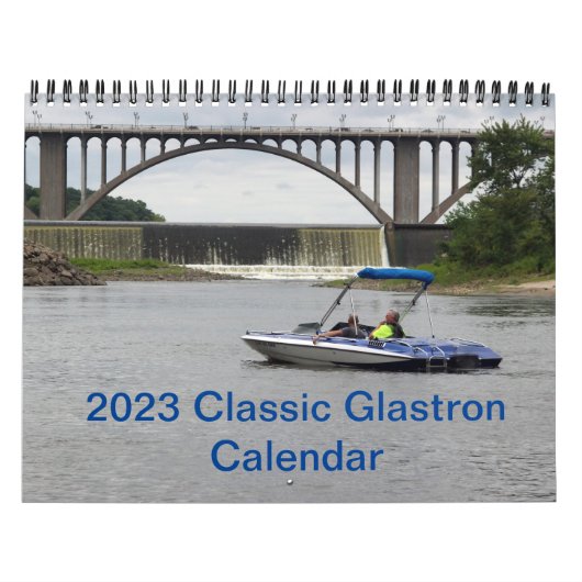 2023 Klassieke Glastron-kalender Kalender (Hoes)