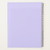 2023 Lavande Purple Script Monogramme Nom Moderne (Dos)