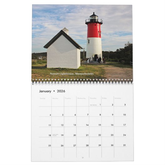 2023 LighthouseGuy.com Calendrier des phares (Jan 2026)