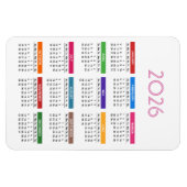 2023 Meerkleurenkalender Magneet (Horizontaal)