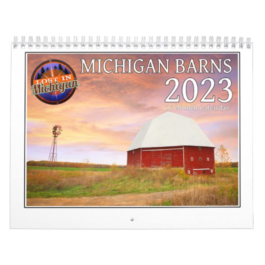 2023 Michigan Barn Agenda Kalender (Hoes)