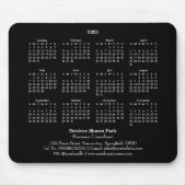 2023 Mini Calendar SUNDAY Start BLACK Muismat (Voorkant)
