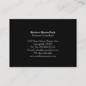 2023 Mini Calendar SUNDAY Start BLACK Visitekaartje (Voorkant)