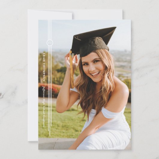 2023 Moderne Tassel Photo Faire-part de graduation (Devant)