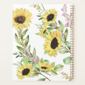 2023 Monogram Zonnebloem Wekelijks Maandelijks Nie Planner (Achterkant)