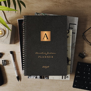 2023 Monogrammed elegant goud modern Planner