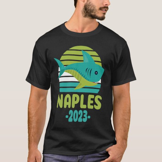 2023 Naples Florida Shark T-shirt (Voorkant)
