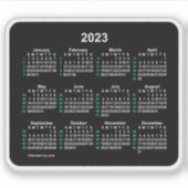 2023 Neon 52 Week Kalender van Janz Sticker (Voorkant)
