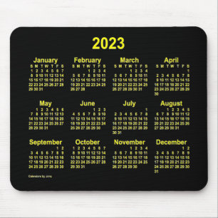 2023 Neon Yellow Agenda van Janz Muismat