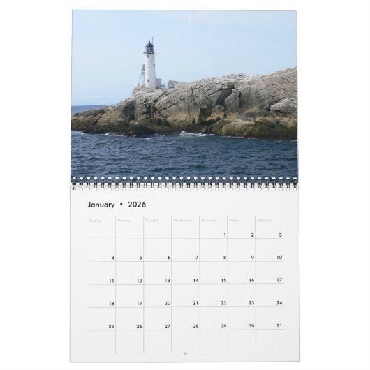 2023 New England Lighthouse-Calendar Calendar Kalender (Jan 2026)