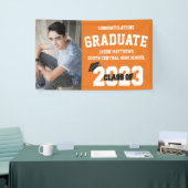 2023 Oranje Afstuderen banner met Pet (Beurs)