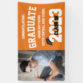 2023 Oranje Afstuderen banner met Pet (Verticaal)