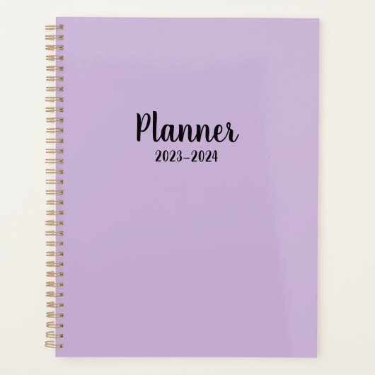 2023 paarse Maandelijks/Wekelijks Planner (Voorkant)