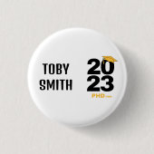 2023 PHDone  Afstuderen Gift Ronde Button 3,2 Cm (Voorkant)