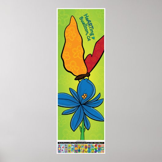 2023 Poster -Violet(te) & Butterfly -Buellton.Art (Voorkant)