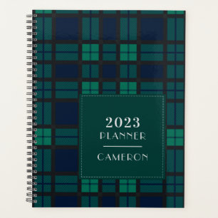 2023 Pset Rustic Tartan Clan Blackwatch Green Planner