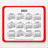 2023 Rood 52 weken ISO Agenda van Janz Muismat (Voorkant)